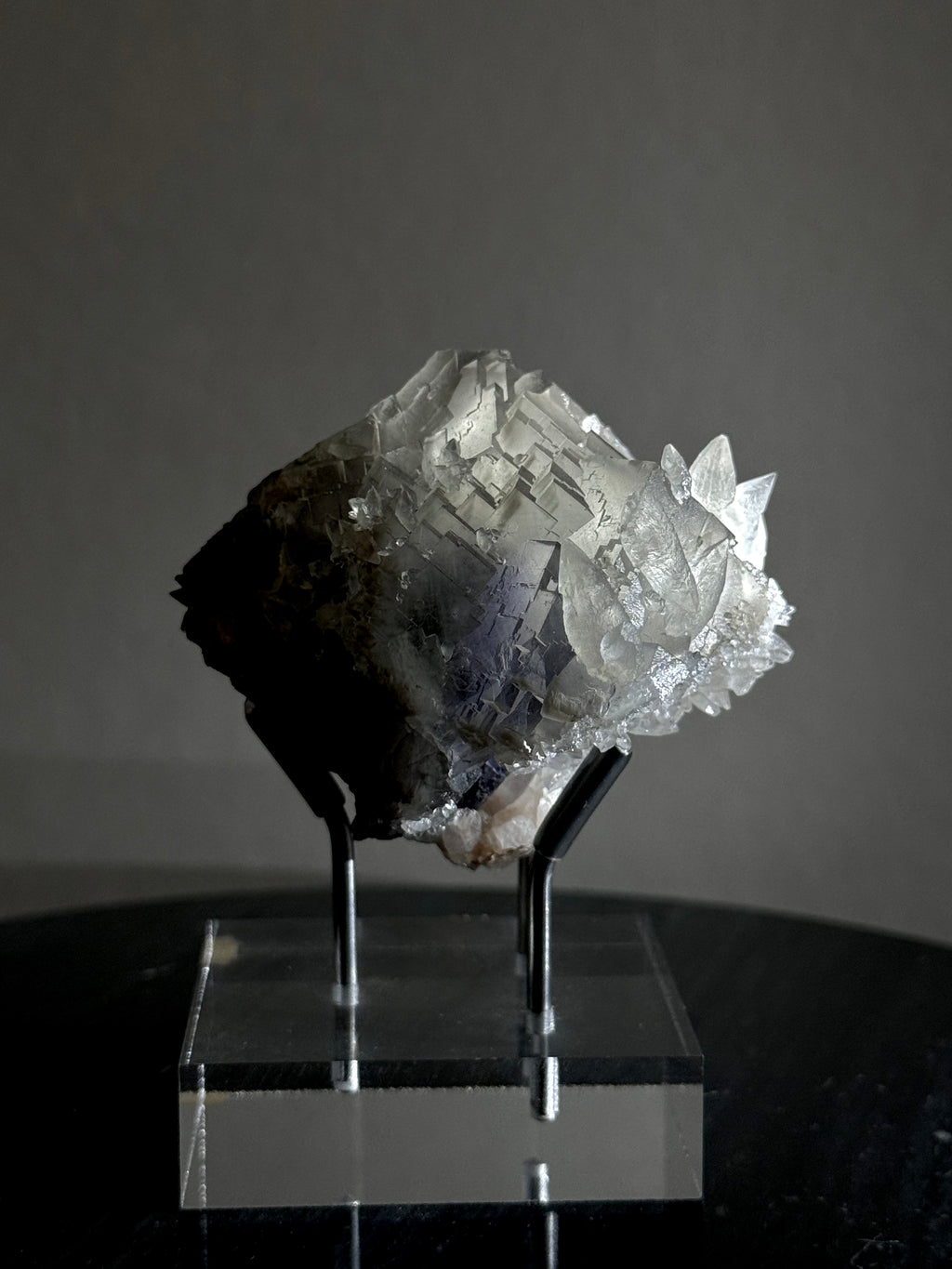 Pakistan Blue Fluorite with Calcite
