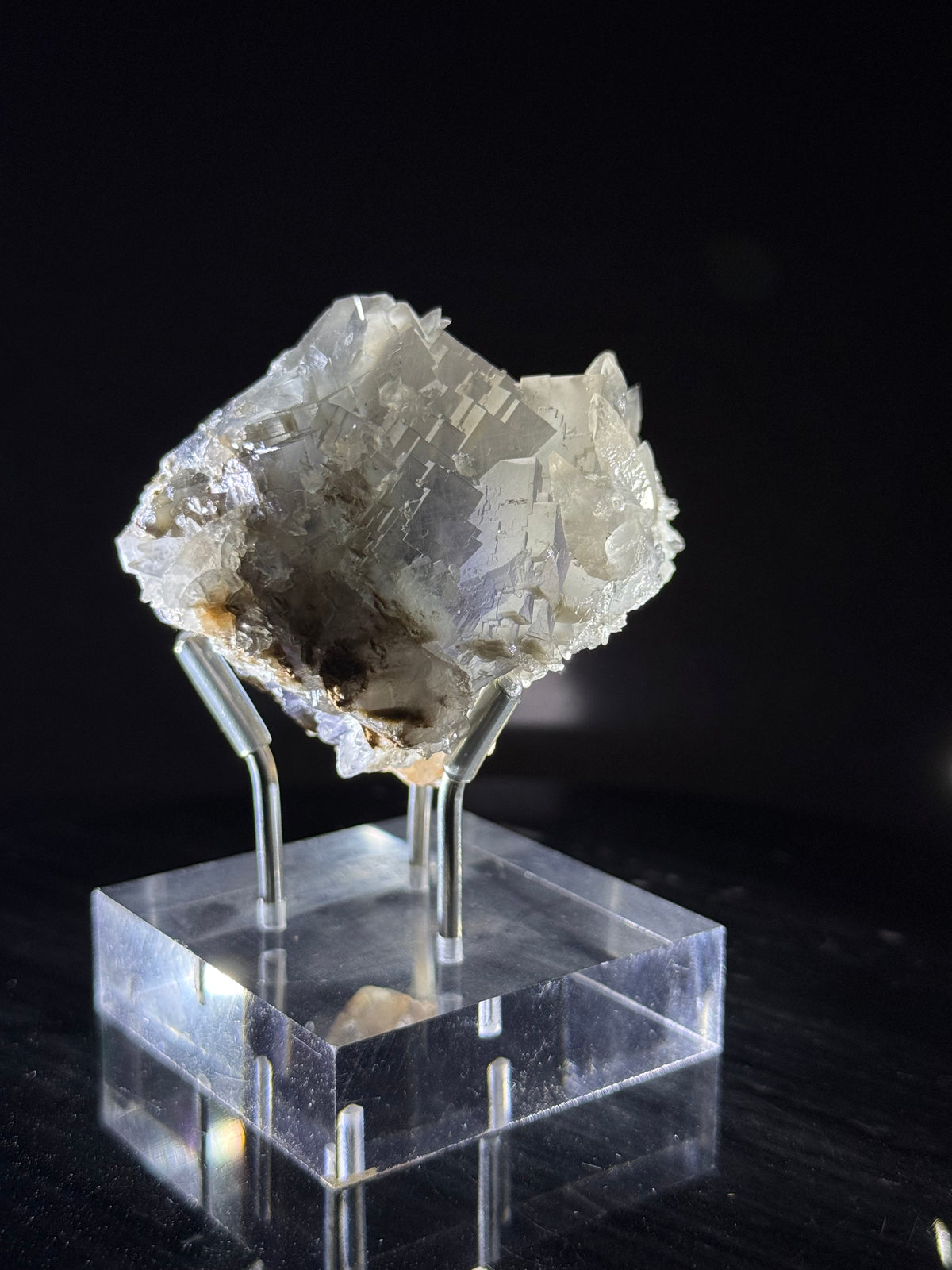 Pakistan Blue Fluorite with Calcite