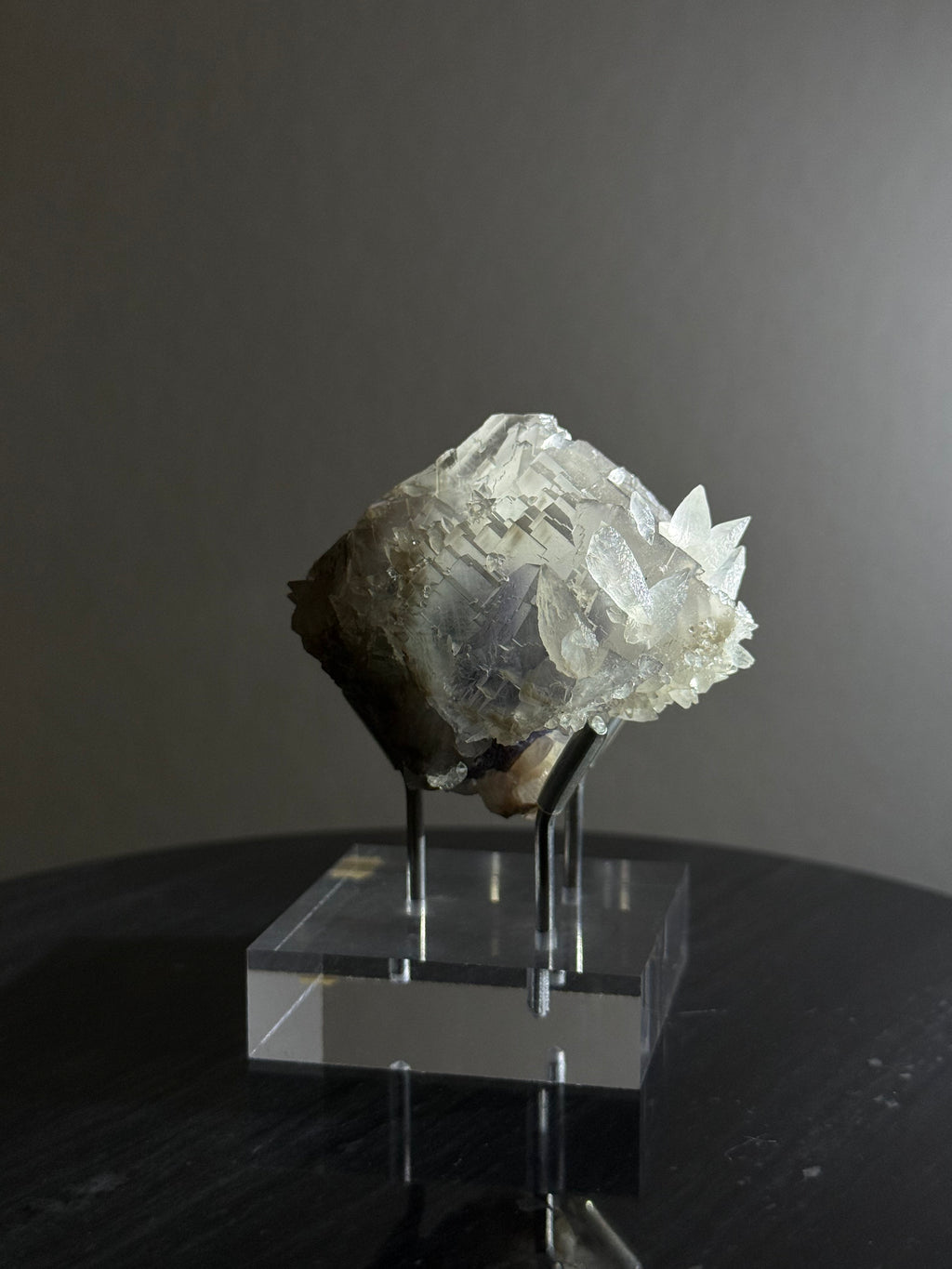 Pakistan Blue Fluorite with Calcite