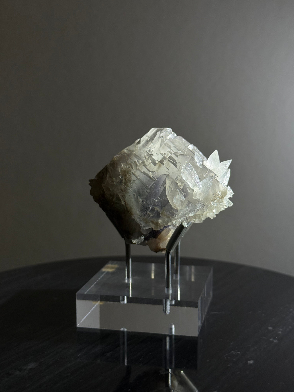 Pakistan Blue Fluorite with Calcite