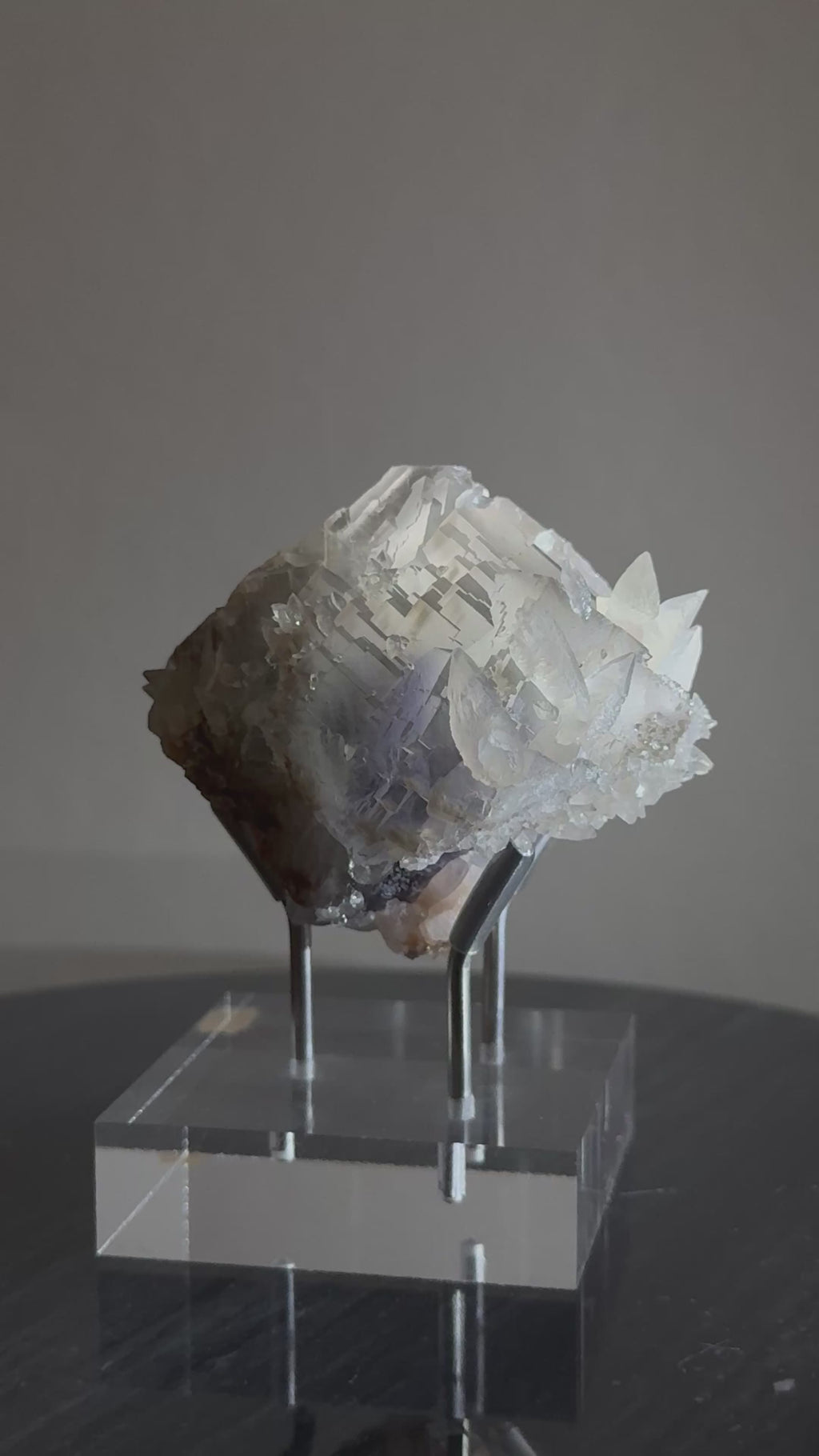 Pakistan Blue Fluorite with Calcite