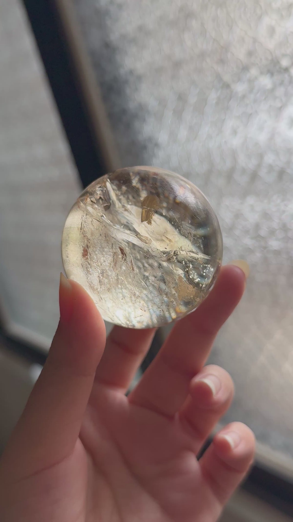 Natural Tibetan citrine sphere-5.3cm